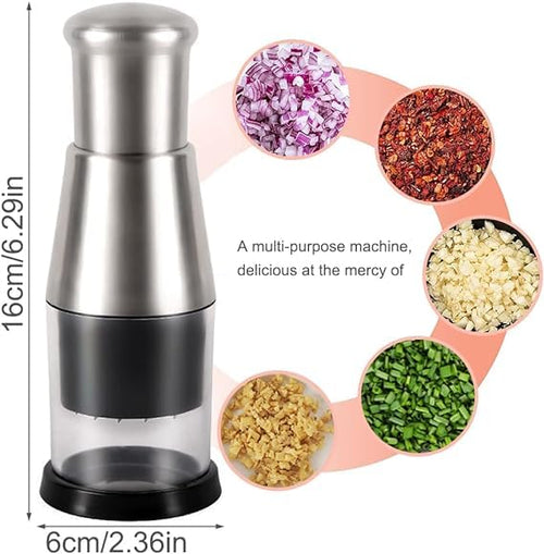 Stainless Steel Hand Press Food Chopper