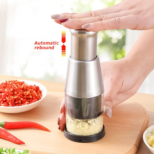 Stainless Steel Hand Press Food Chopper