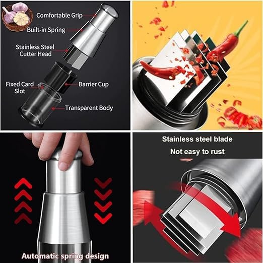 Stainless Steel Hand Press Food Chopper